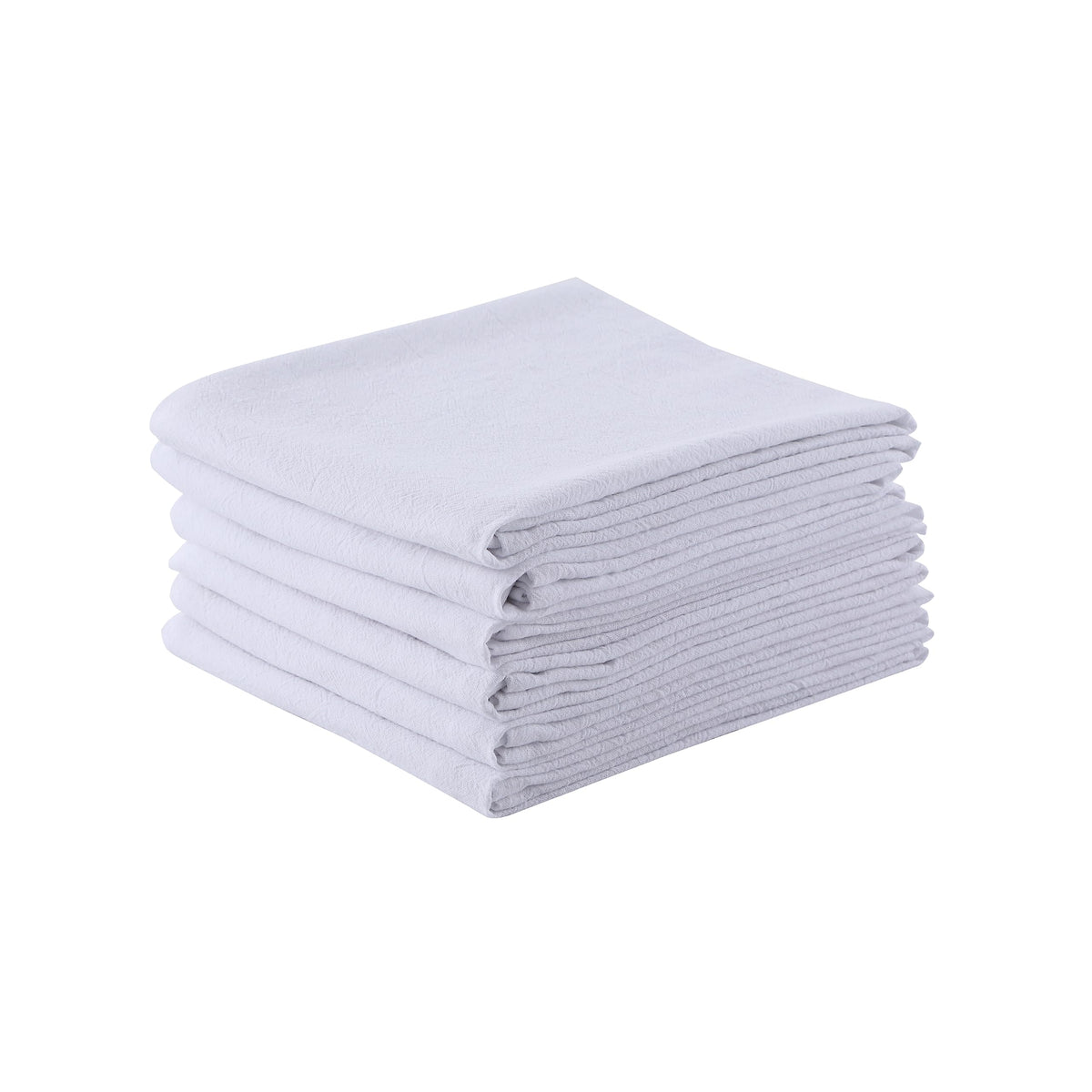 clwellge 100% Cotton Flour Sack Dish Towels, Pack of 6, Blank Tea Towels Highly Absorbent Kitchen Towels