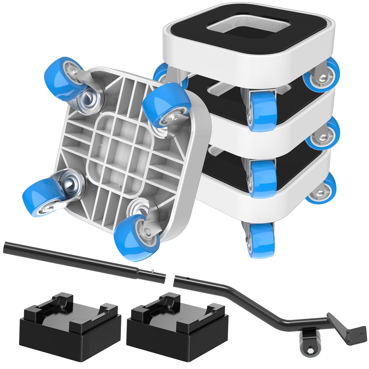 NIUXX Furniture Mover with Wheels, Heavy Duty Furniture Lifter Sliders Tool, 360? Rotating Transport Roller Dolly Set for Sofa, Bed, Cabinet, 350kg