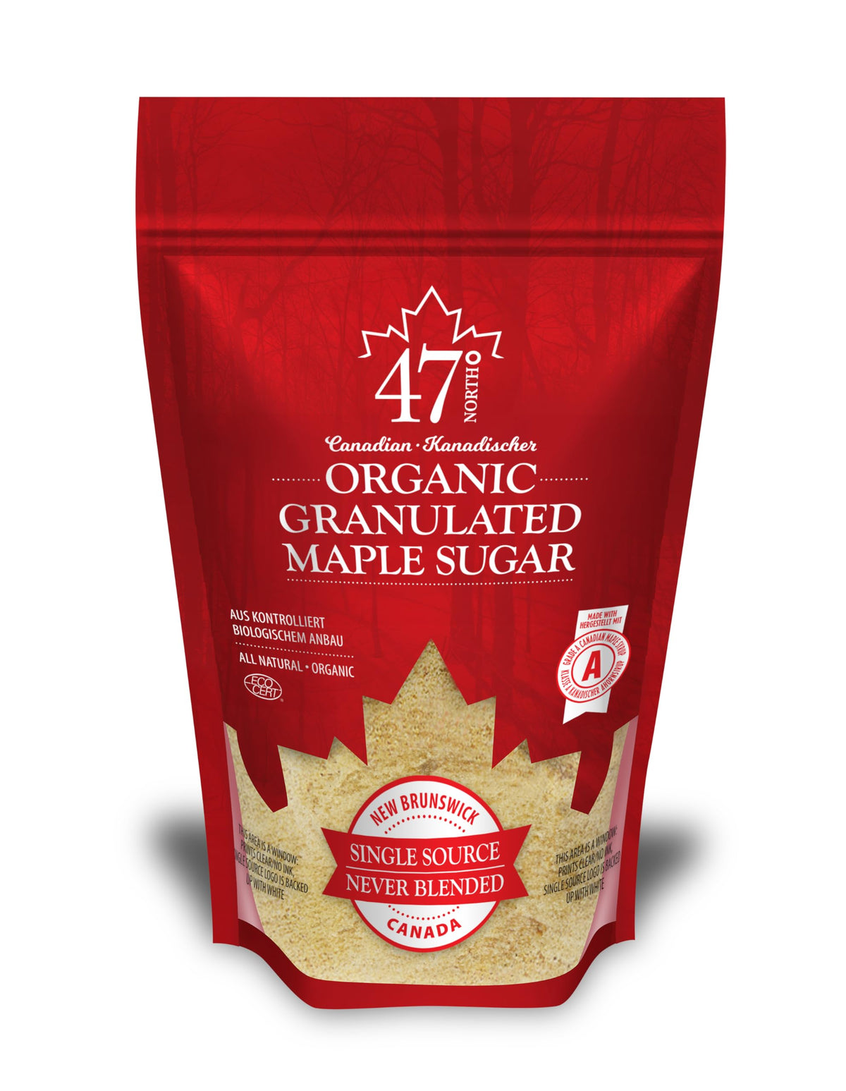 47? Single Source Canadian Organic Maple Sugar (250g)