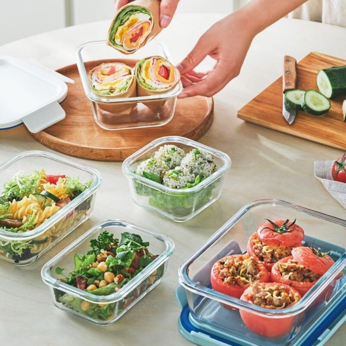 LocknLock The Clear 750ml Airtight Food Storage Glass Container & Lid, BPA Free, Airtight & Leakproof, Oven/Microwave/Freezer/Dishwasher Safe