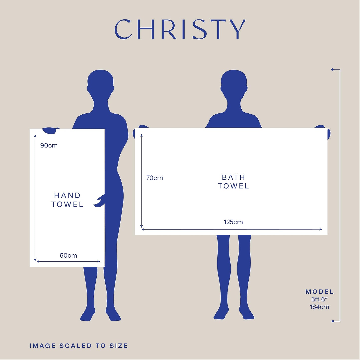 Christy Antalya Large Bath Towels | Set of 2 | 100% Turkish Cotton | 600GSM | Soft Plush Luxury Towel Set | 70cm x 125cm | Quick Dry | Storm Grey