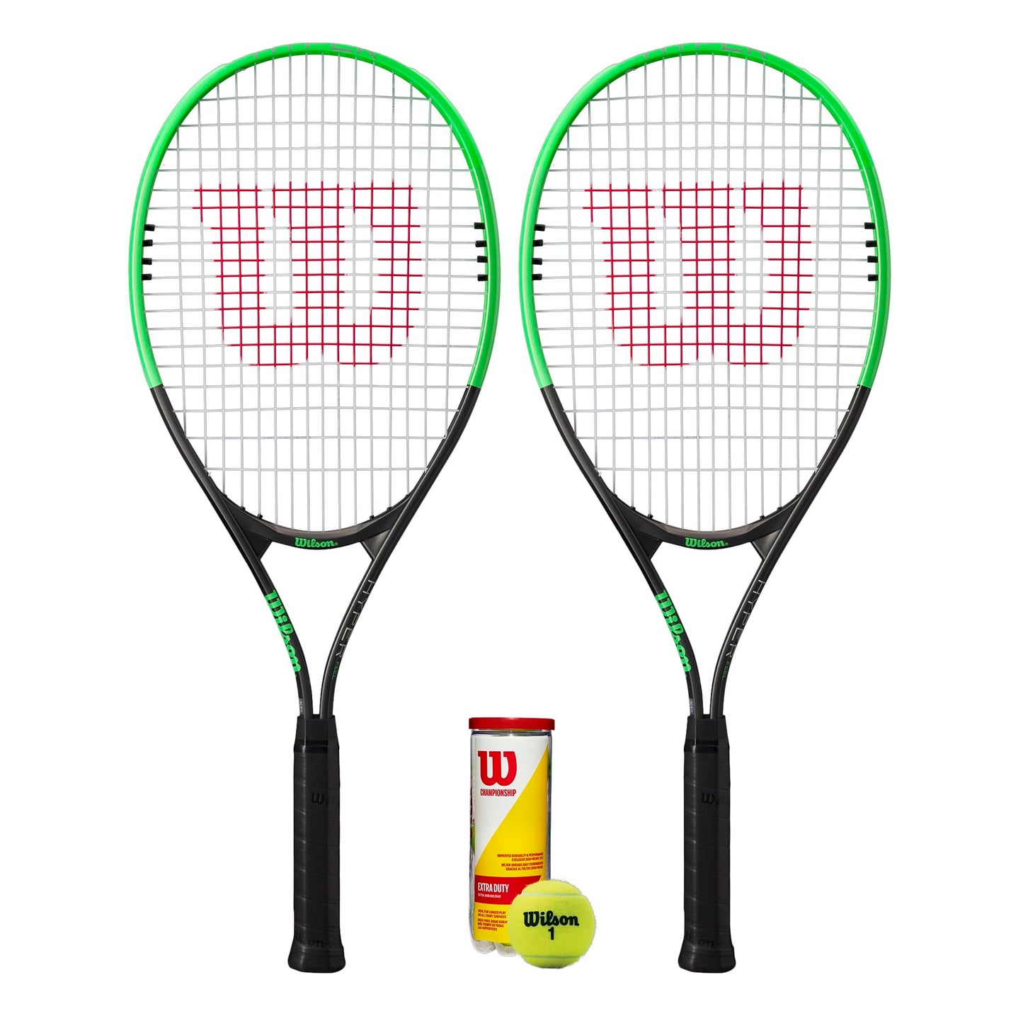 Wilson 2 x Pro Staff Precision XL Tennis Rackets + 3 Tennis Balls