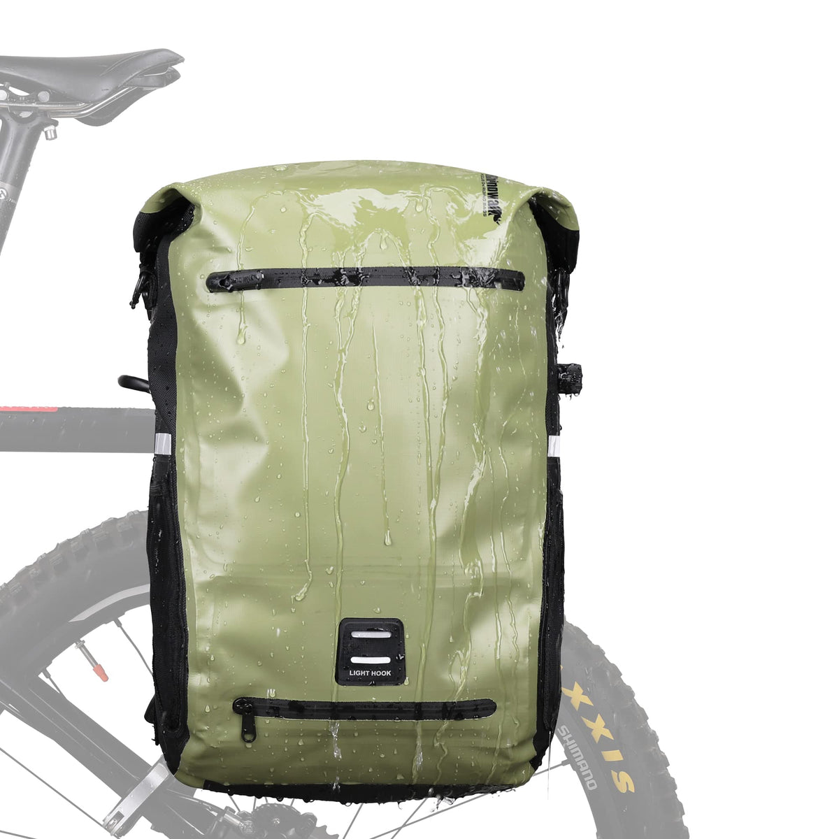 Rhinowalk Bike Pannier Bag Waterproof 22L Bicycle Rear Rack Trunk Bag for Cycling Bicycling Traveling Riding