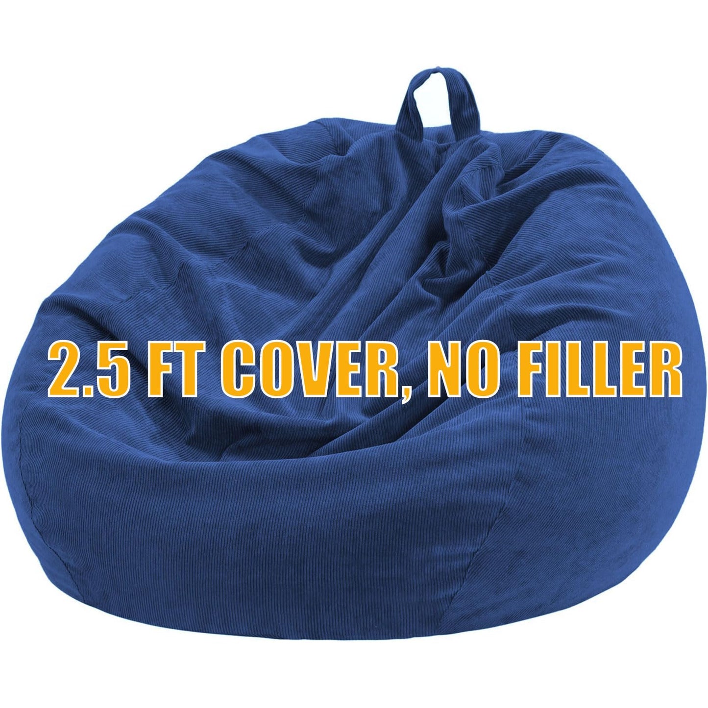 Nobildonna Bean Bag Chair Cover (No Filler) for Kids Beanbag Stuffed Animal Storage Without Filling Plush Toys Holder and Organizer Soft Premium