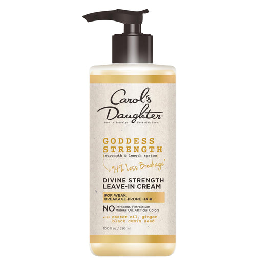 Carol's Daughter, Goddess Strength, Leave-in Conditioner Cream for Curly Hair - with Castor Oil, Ginger, Black Cumin Seed, 10.0 fl oz / 296 ml