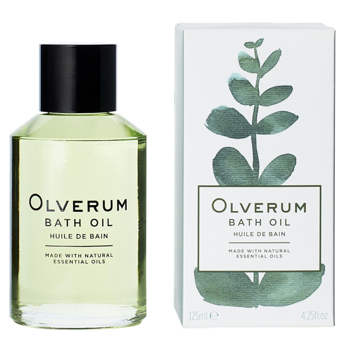 Olverum Bath Oil 125ml - Luxury Muscle Soothing Bath Soak - Relaxing Aromatherapy Oil with Highly Concentrated Blend of 10 Essential Oils - Natural,