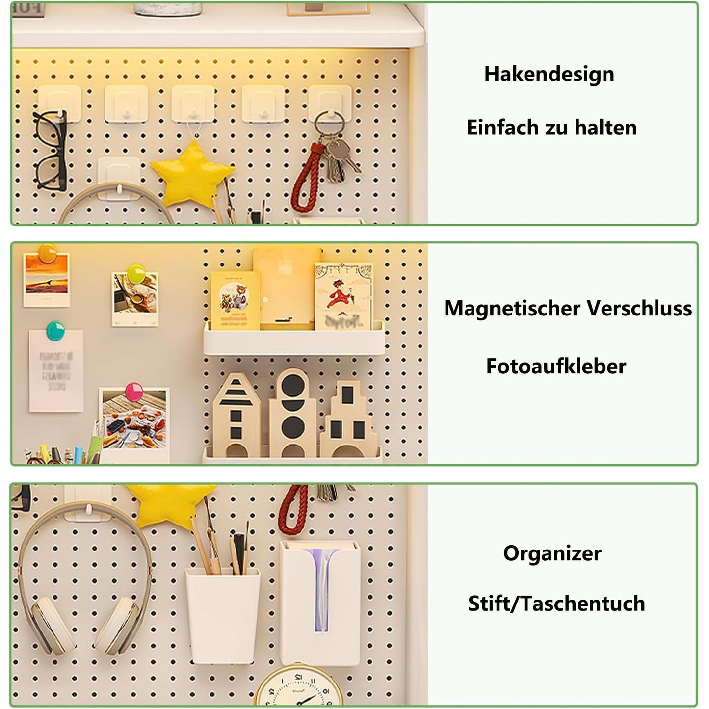 Qulamrdk Clip-on Desk Organiser for Clip-on Desk Shelf