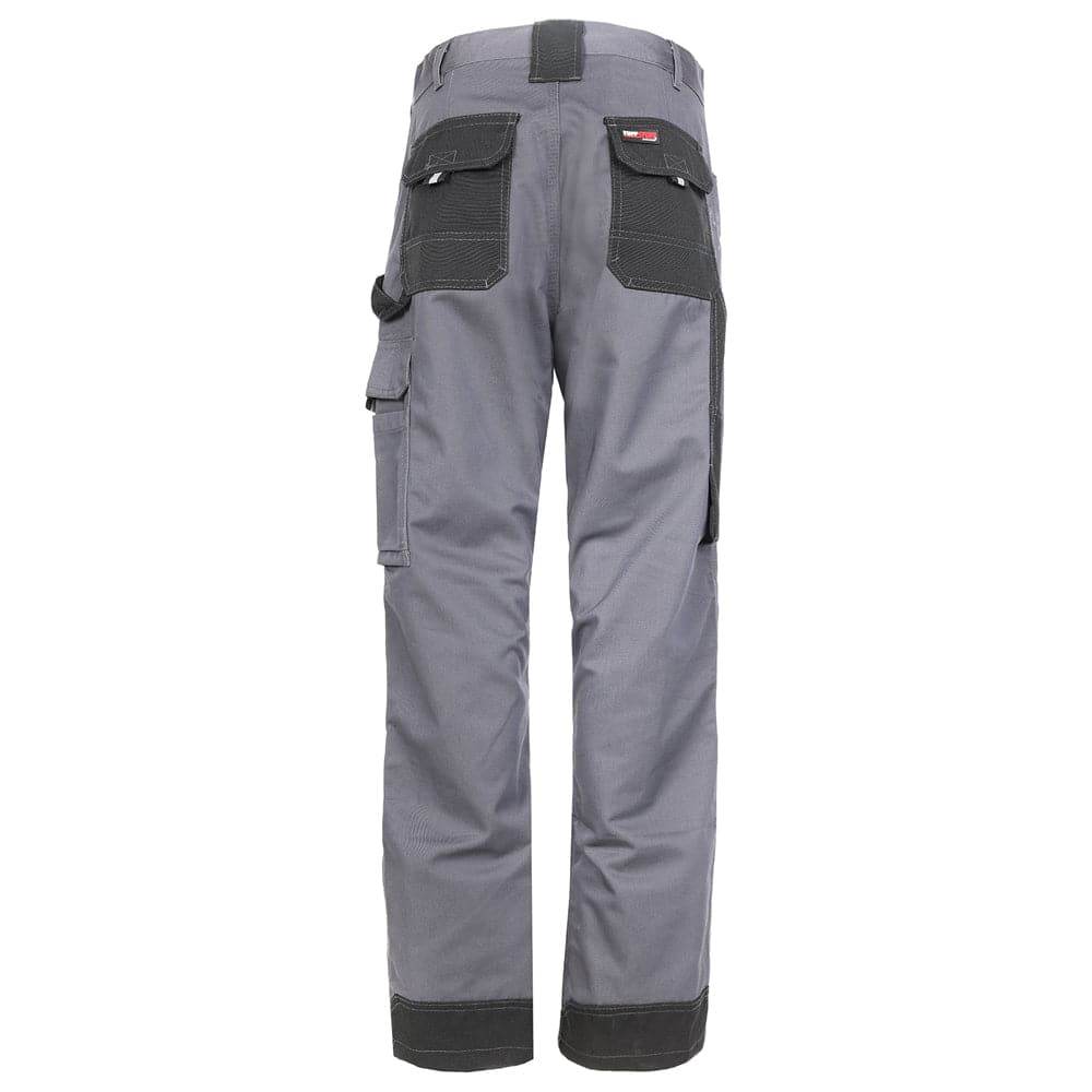 Tuffstuff 710 Excel Pro Knee Pad Holster Pocket Work Trousers Grey, 38'' Waist, Long Leg