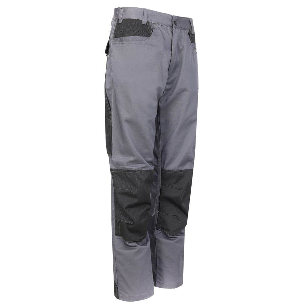 Tuffstuff 710 Excel Pro Knee Pad Holster Pocket Work Trousers Grey, 38'' Waist, Long Leg