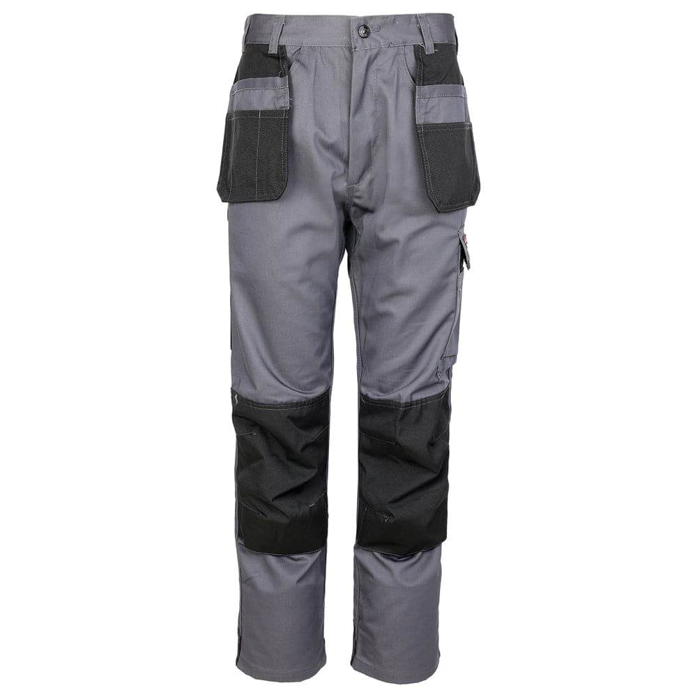 Tuffstuff 710 Excel Pro Knee Pad Holster Pocket Work Trousers Grey, 38'' Waist, Long Leg