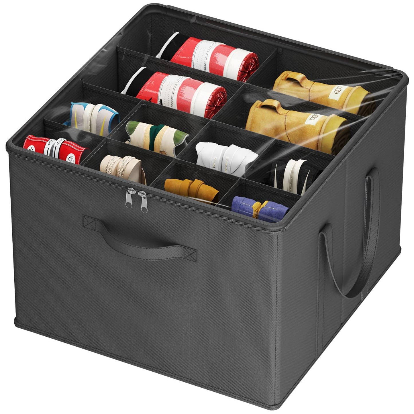 Lifewit Shoe Storage Organiser for Closet, Holder Box, 1 Pack, Black