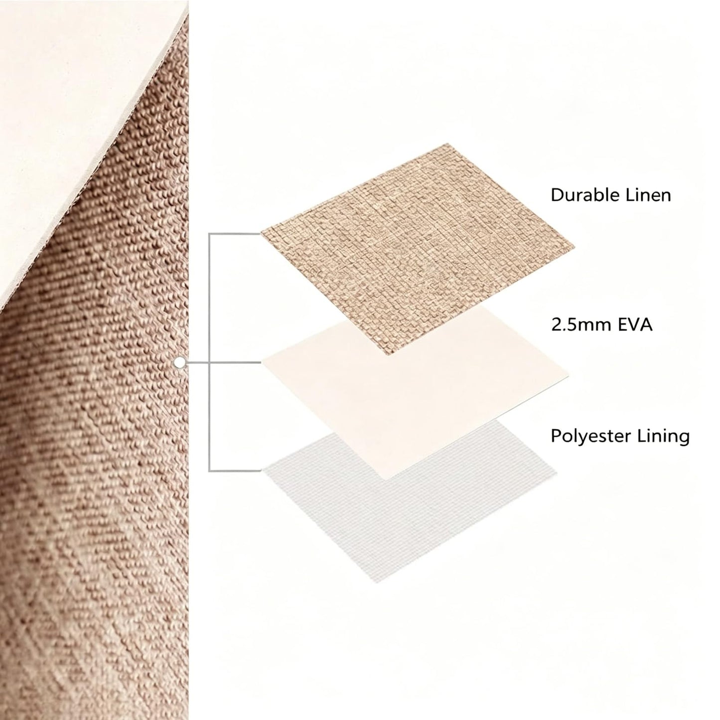 Mangata Canvas Storage Boxes, 30cm Cube Storage Bins Set of 6, Fabric Baskets with Cotton Rope Handle for Organizing Clothes Nursery Home