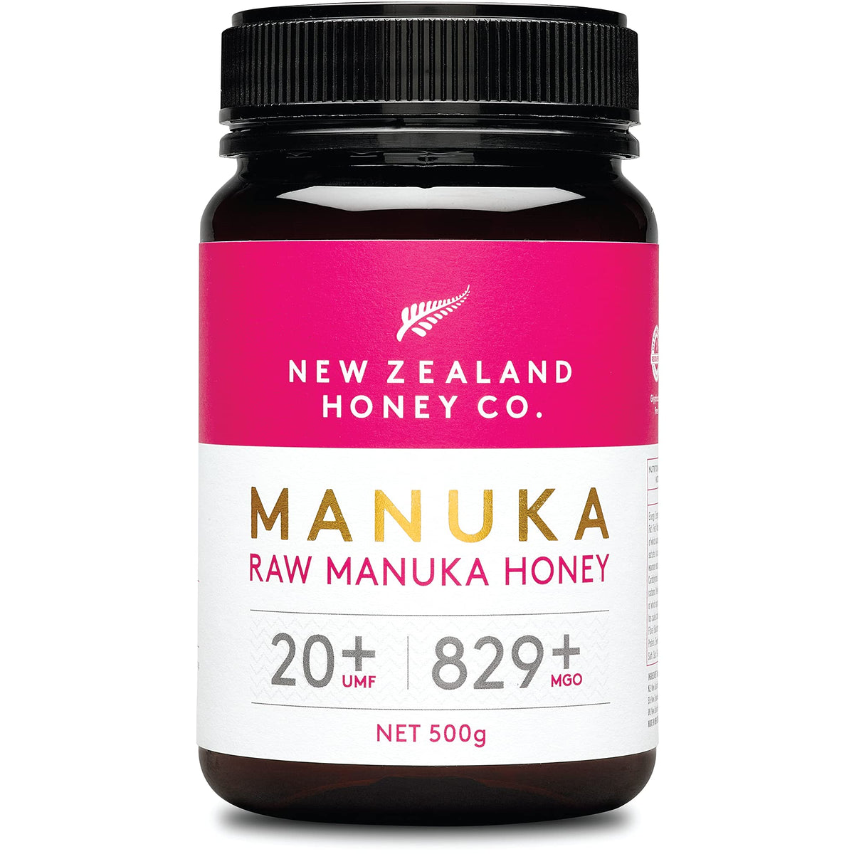 New Zealand Honey Co. Raw Manuka Honey UMF 20+ / MGO 829+ | 500g