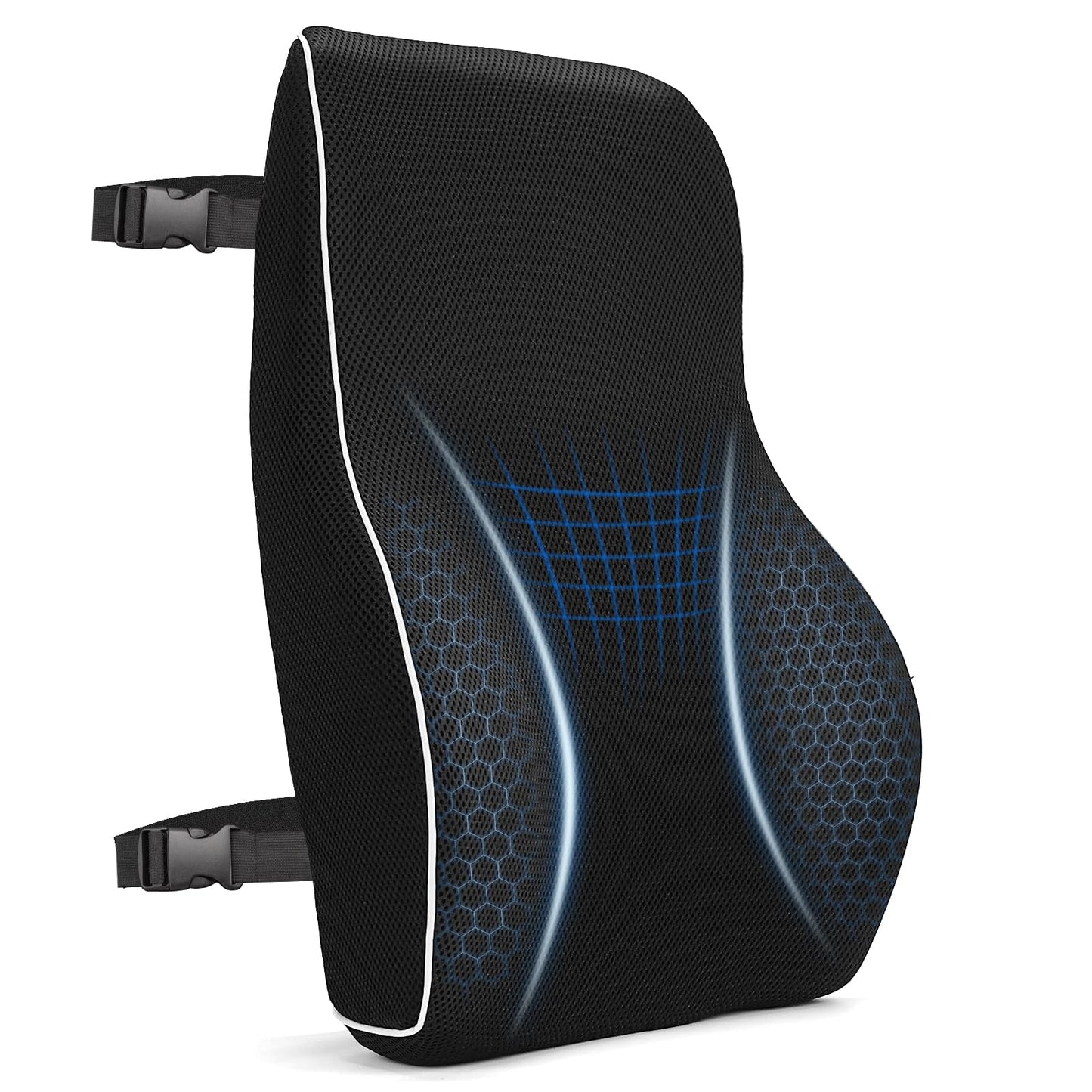 GOXIFACA Lumbar Support Cushion, Memory Foam Back Support for Office Chair