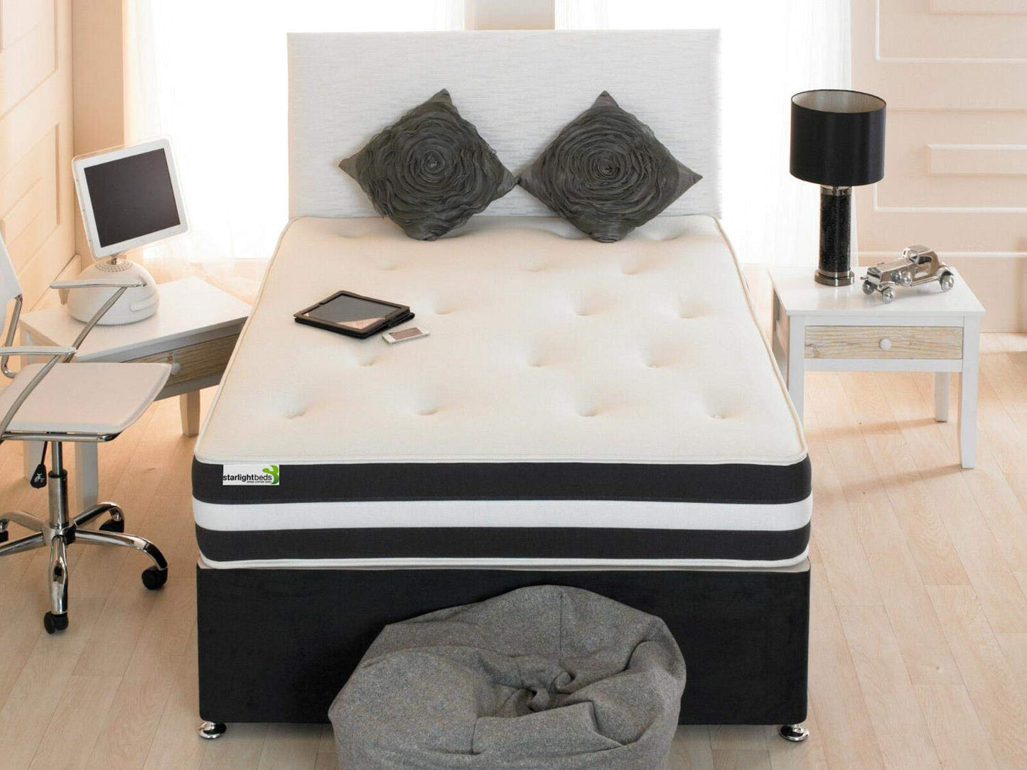Starlight Beds Cascade Tuft Small Double Mattress, 4ft x 6ft3