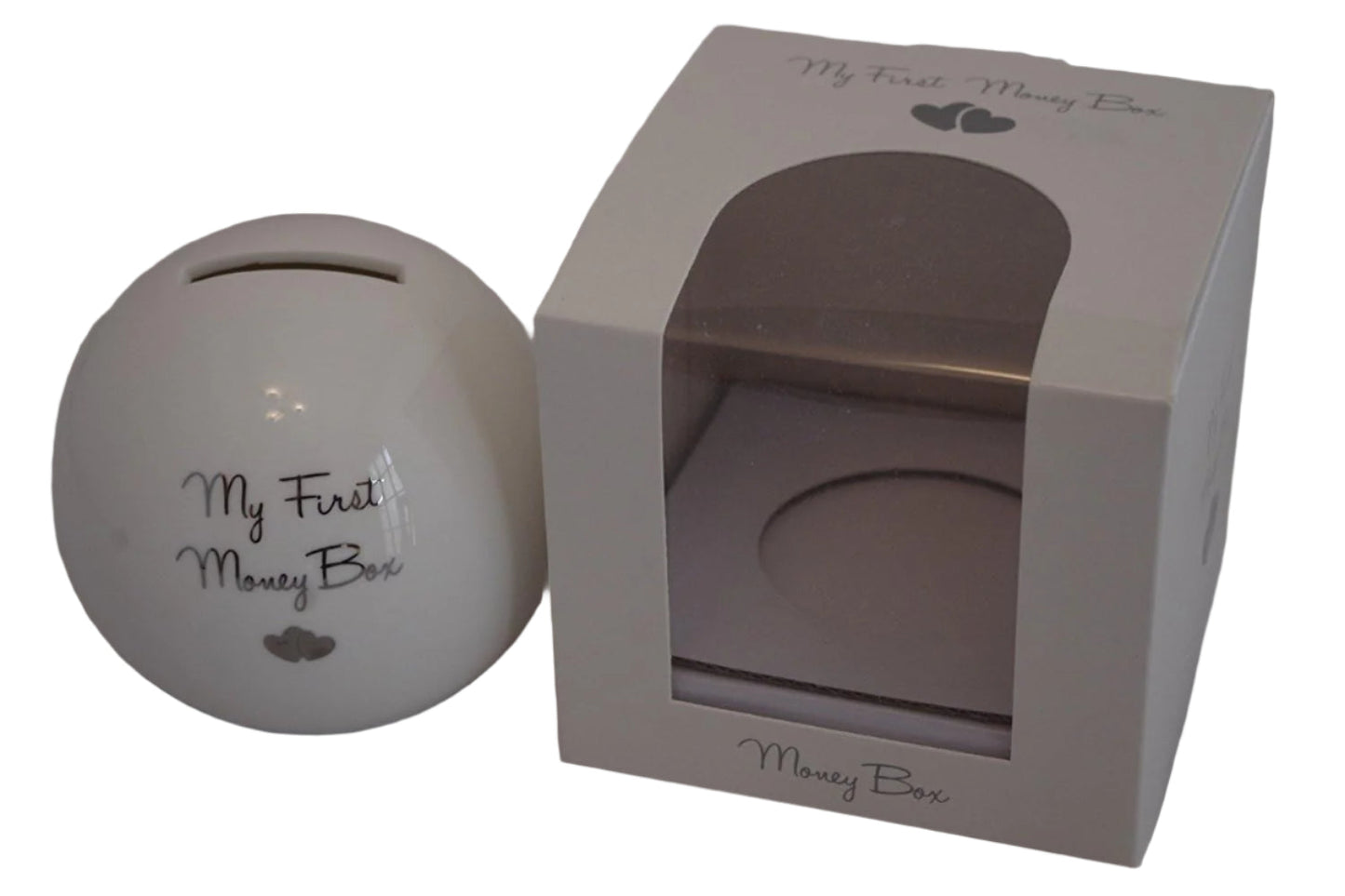 My First Money Box - Porcelain - Ideal Christning New Baby Gift
