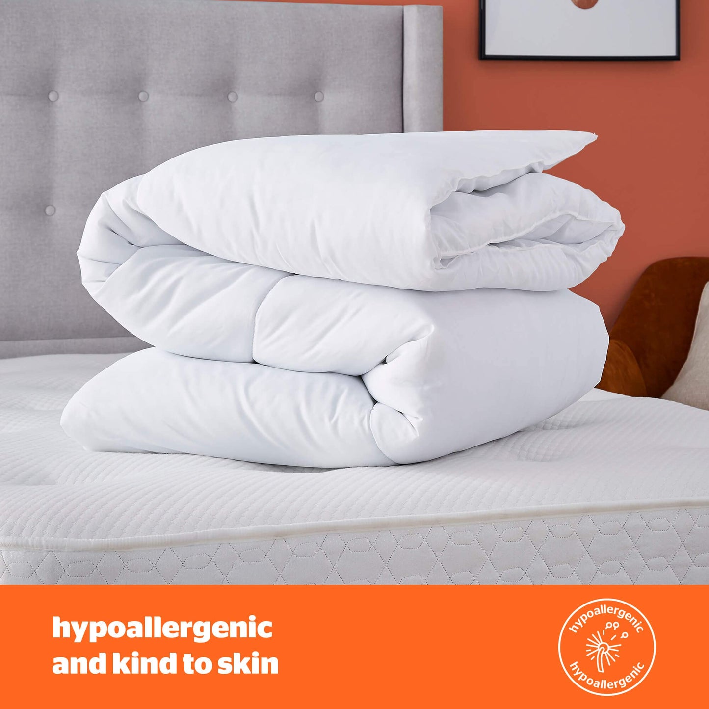 Silentnight So Snug Super-King Bed Duvet Quilt - 15 Tog Winter Warm Cosy Thick Duvet Hypoallergenic and Machine Washable - White - Super-King -