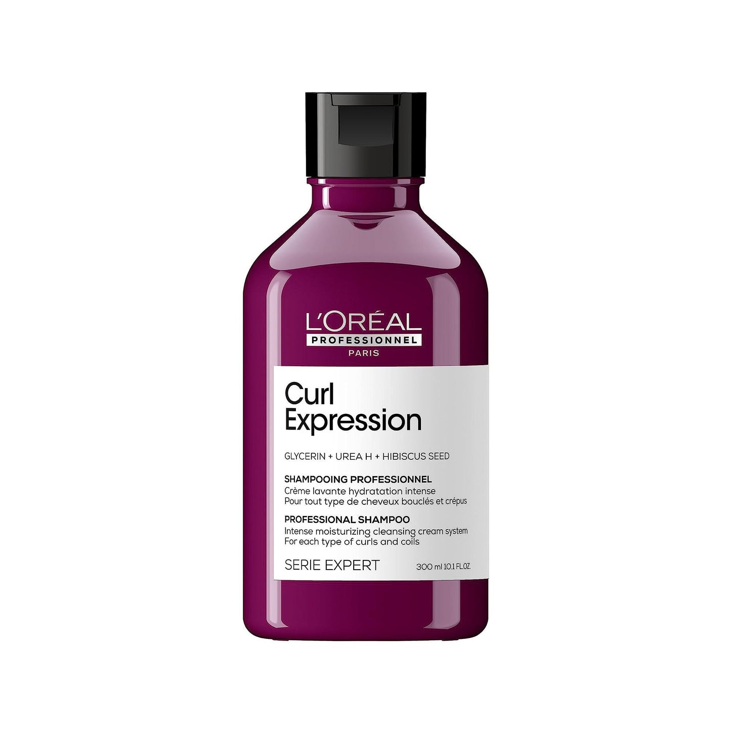 L'Or?al Professionnel Moisturising & Hydrating Shampoo, For Curly & Coily Hair, With Glycerin, Urea H and Hibiscus Seed Extract, Serie Expert Curl