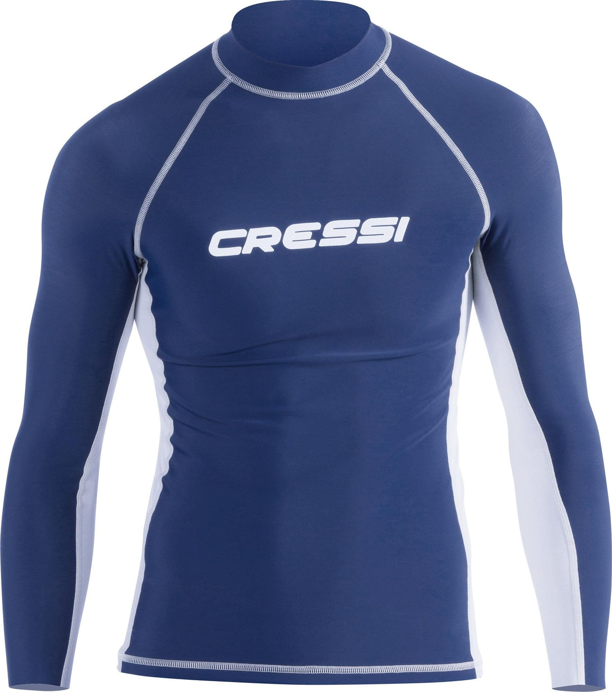 Cressi Men's Lycra Skin Long Sleeve Rash Guard UV Sun Protection (UPF) 50+, Blue, M/3 (38/40)