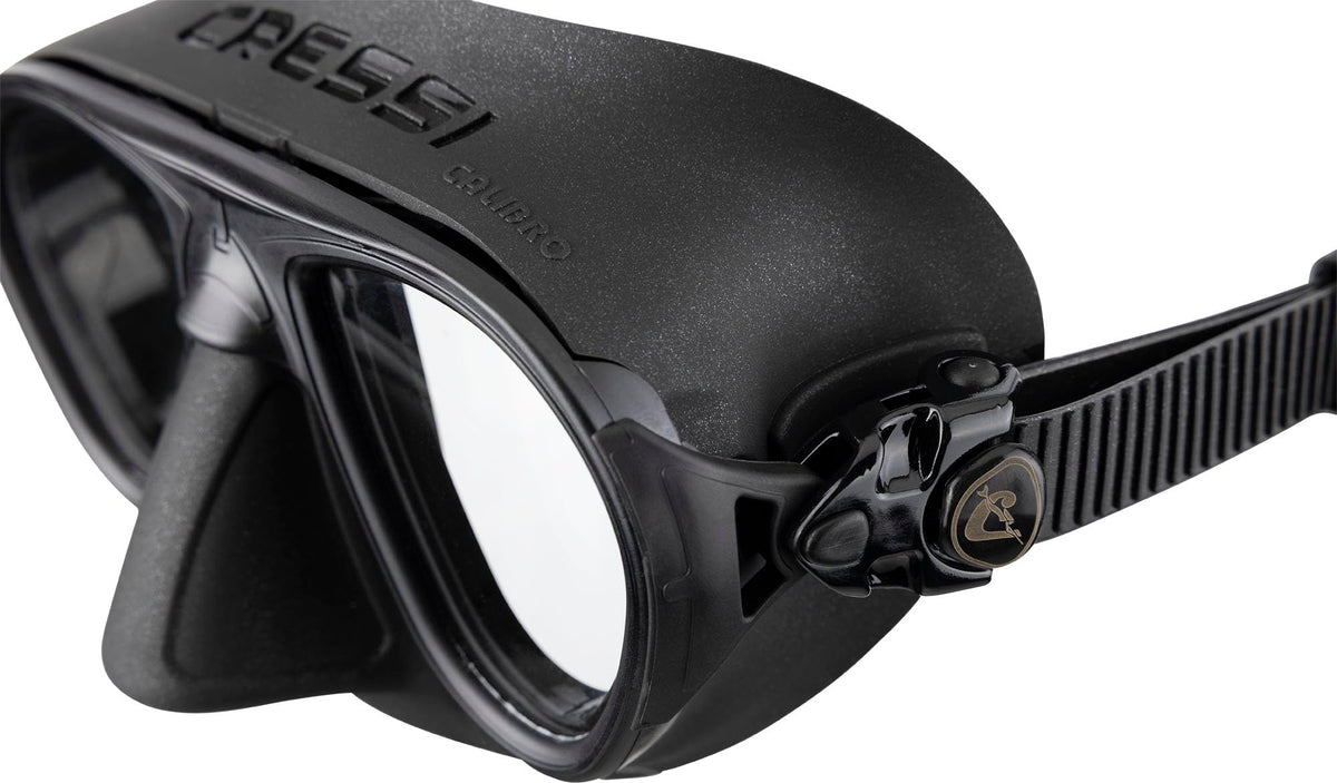Cressi Calibro FOG STOP SYSTEM - Professional Diving / Snorkeling Mask,Black