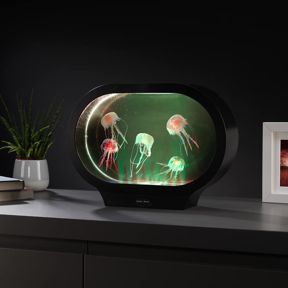 RED5 Oval Realistic Jellyfish Tank Lamp Mains Powered Colour Changing LED Light