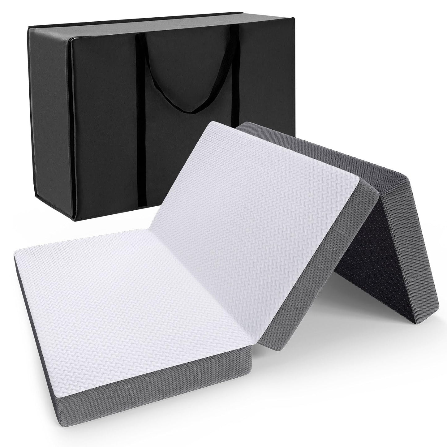 Foldable Folding Mattress Single,Tri-fold Memory Foam Mattress,75x190x10cm