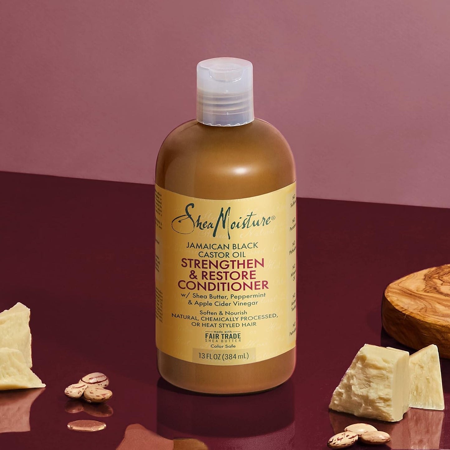 Shea Moisture Jamaican Black Castor Oil Strengthen & Restore Conditioner 13 oz / 384 ml - For Damaged, Brittle & Chemically Treated Hair
