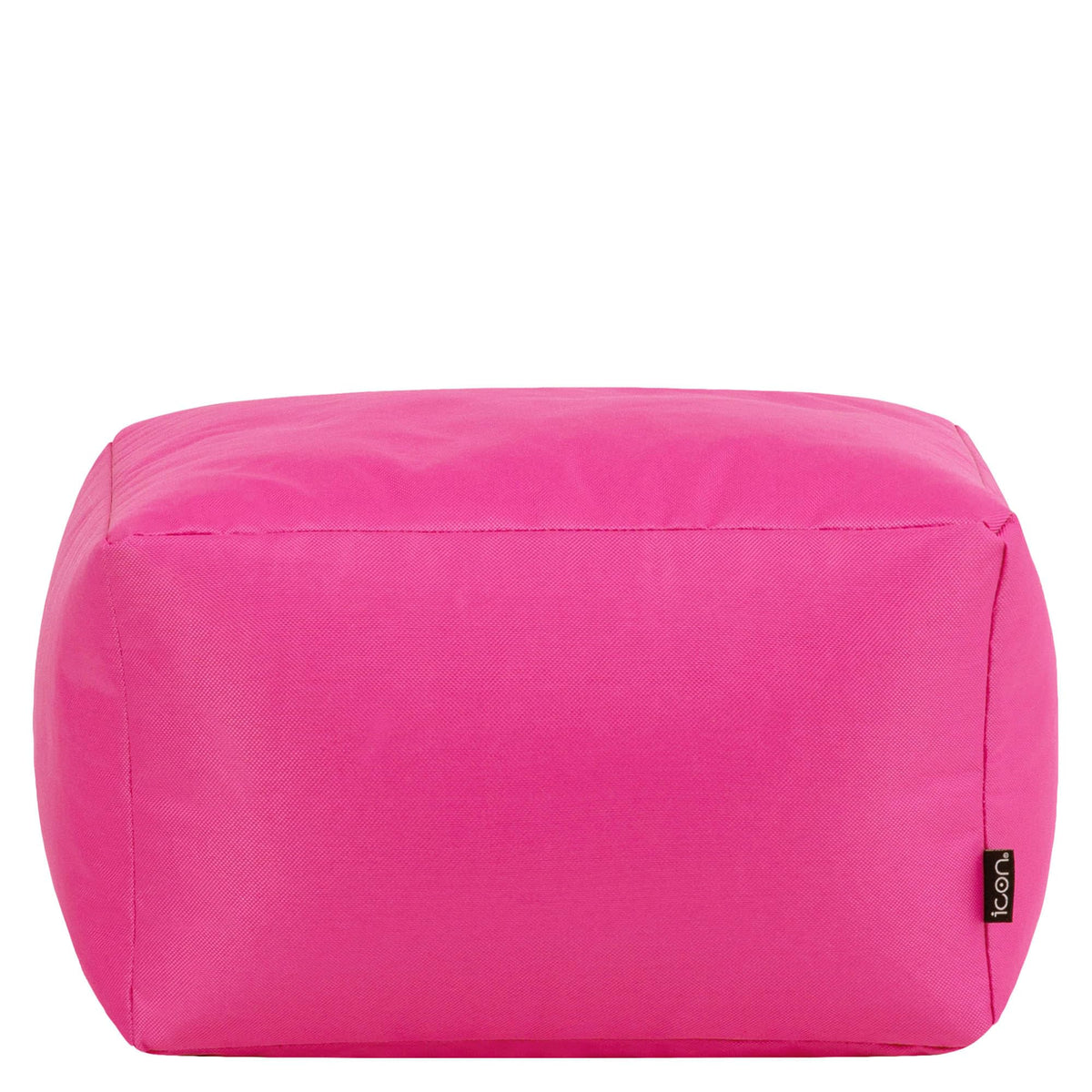 Bean Bag Bazaar Outdoor Bean Bag Footstool with Filling Included, Pink