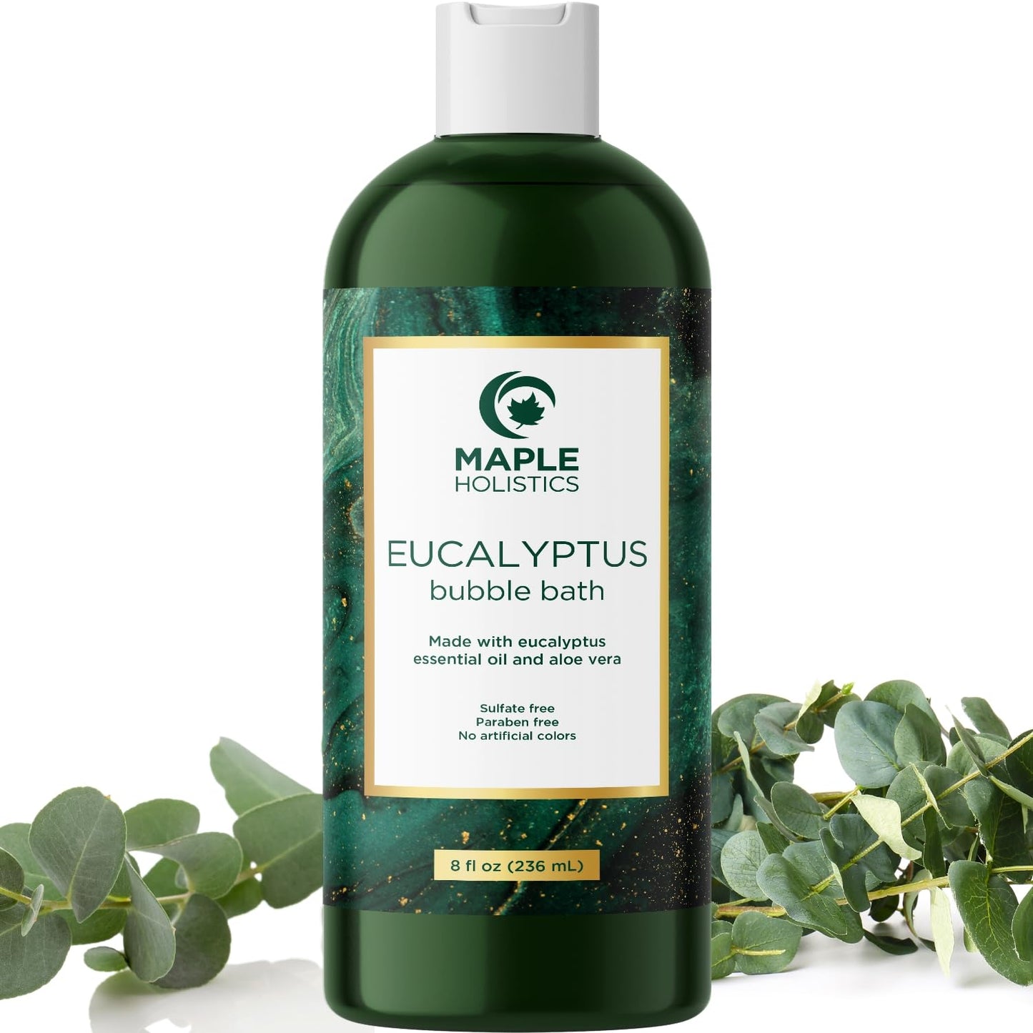 Premium Eucalyptus Bubble Bath Soap - Sulfate Free Bubble Bath for Women and Men with Relaxing Essential Oils with Vitamin E - Foaming Bath Oil for