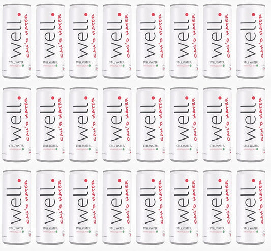 24 x Well Canned Water Still 330Ml