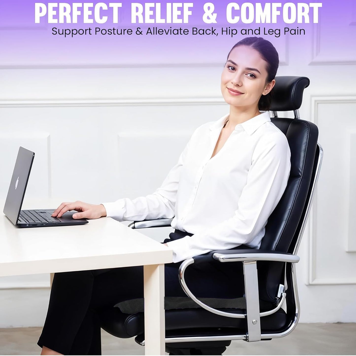 LCUHAVA Gel Seat Cushion new Honeycomb Design gel for Sitting Cool and Breathable Soft Sitter, Relieves Back and Tailbone Pain for Office Chairs