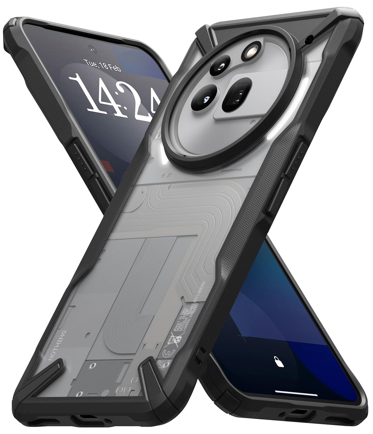 Ringke Fusion-X [Heavy Duty Protection] Compatible with Nothing Phone (3a) Pro Case, Scratch Resistant Shockproof Protective X-Design Bumper Cover -