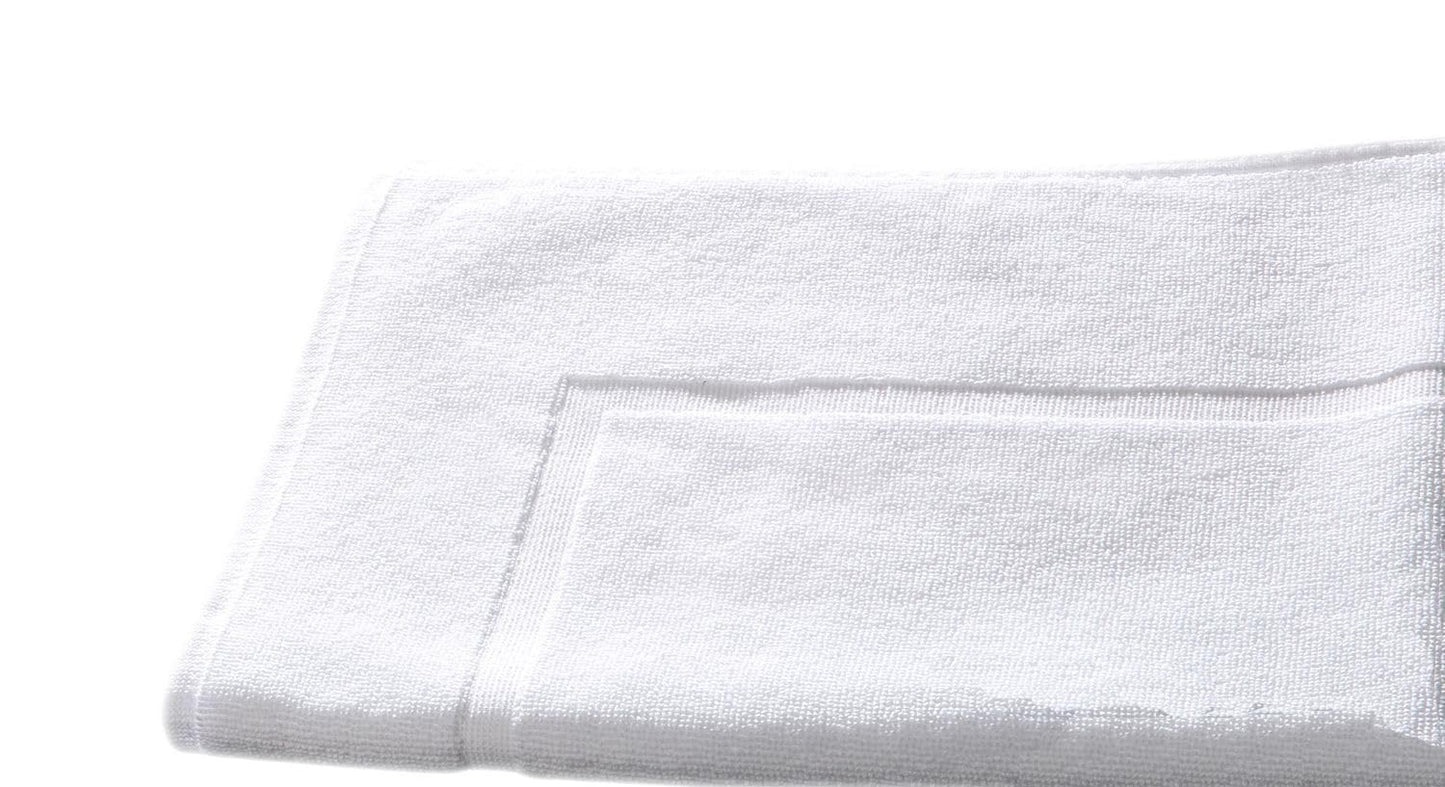 texpot Bath Mat 50 x 70 cm Beige with Frame Border 100% Cotton Terry Cloth