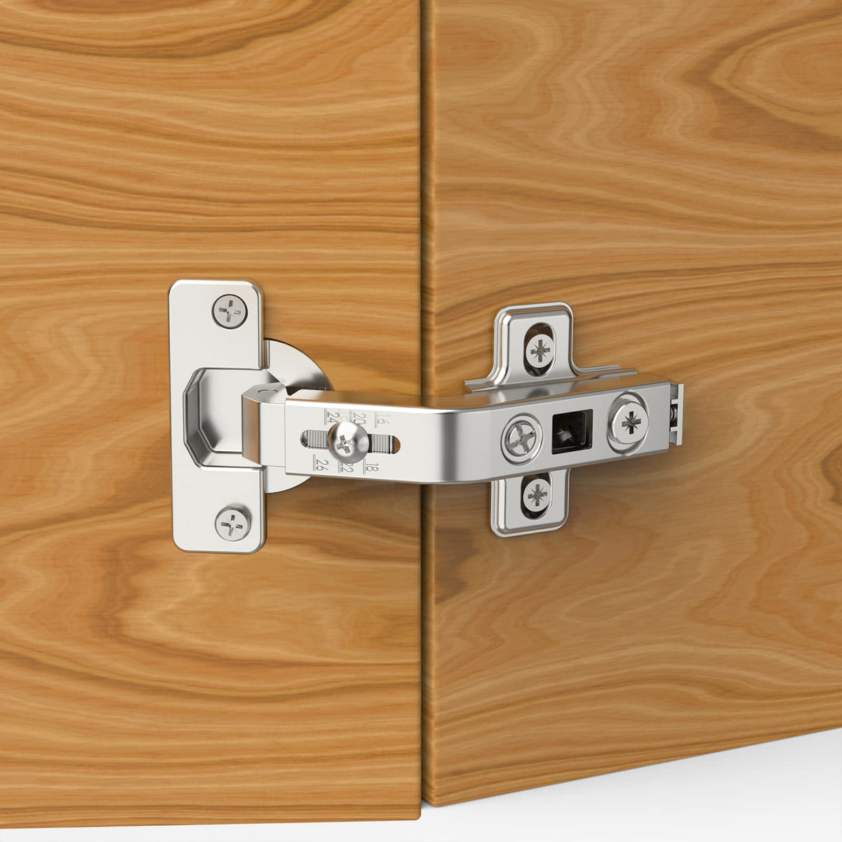 Furniware 135? Folden Door Hinges, 2 pack Corner Kitchen Cabinet Lazy Susan Hinges Full Overlay Concealed for Cabinet,Cupboard,Folded Door,Combination