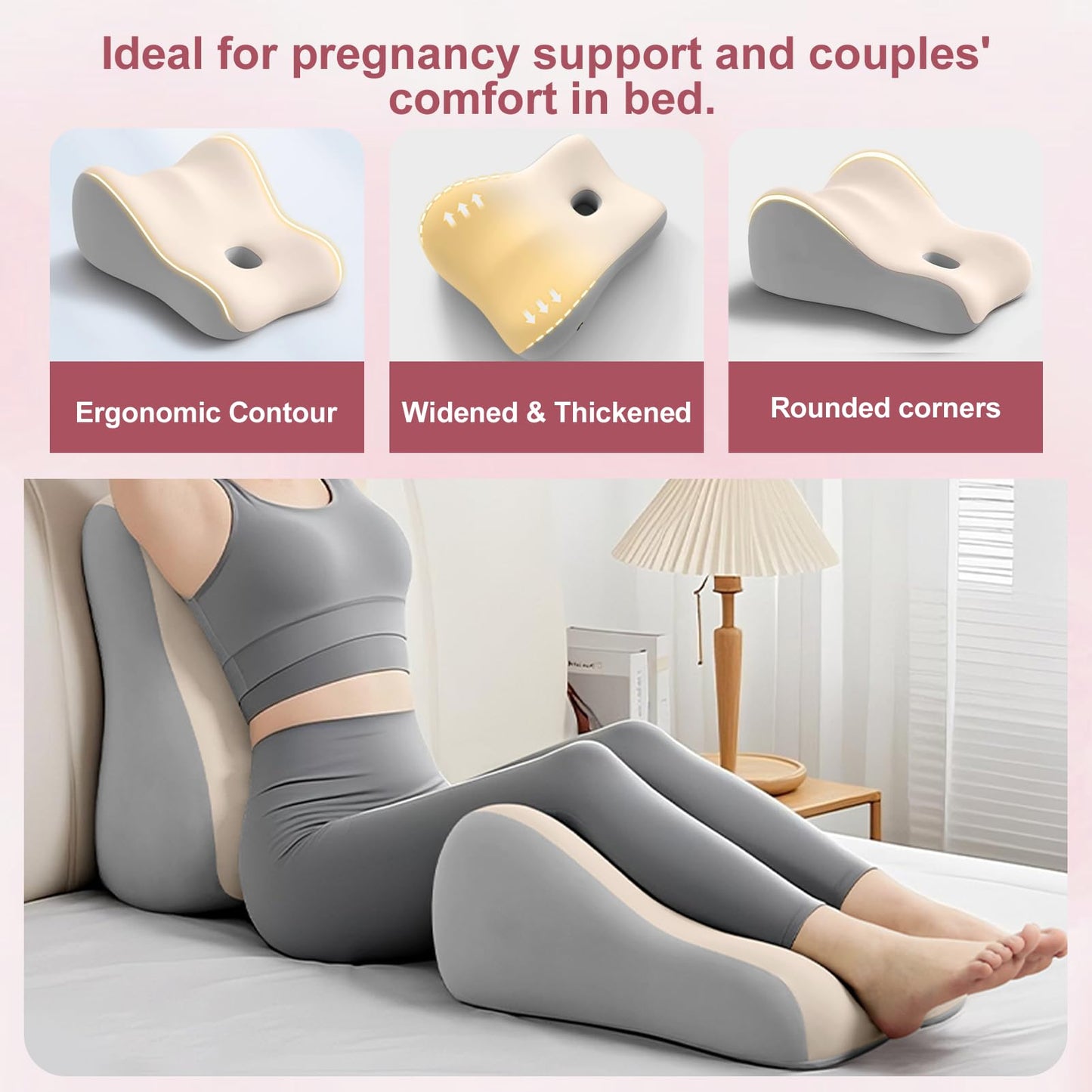 KUNYOS Couples Butt Cushion for Pregnant Women Furniture Pillow Pillowcase Suitable for Home Use, Ideal for Sitting and Lying