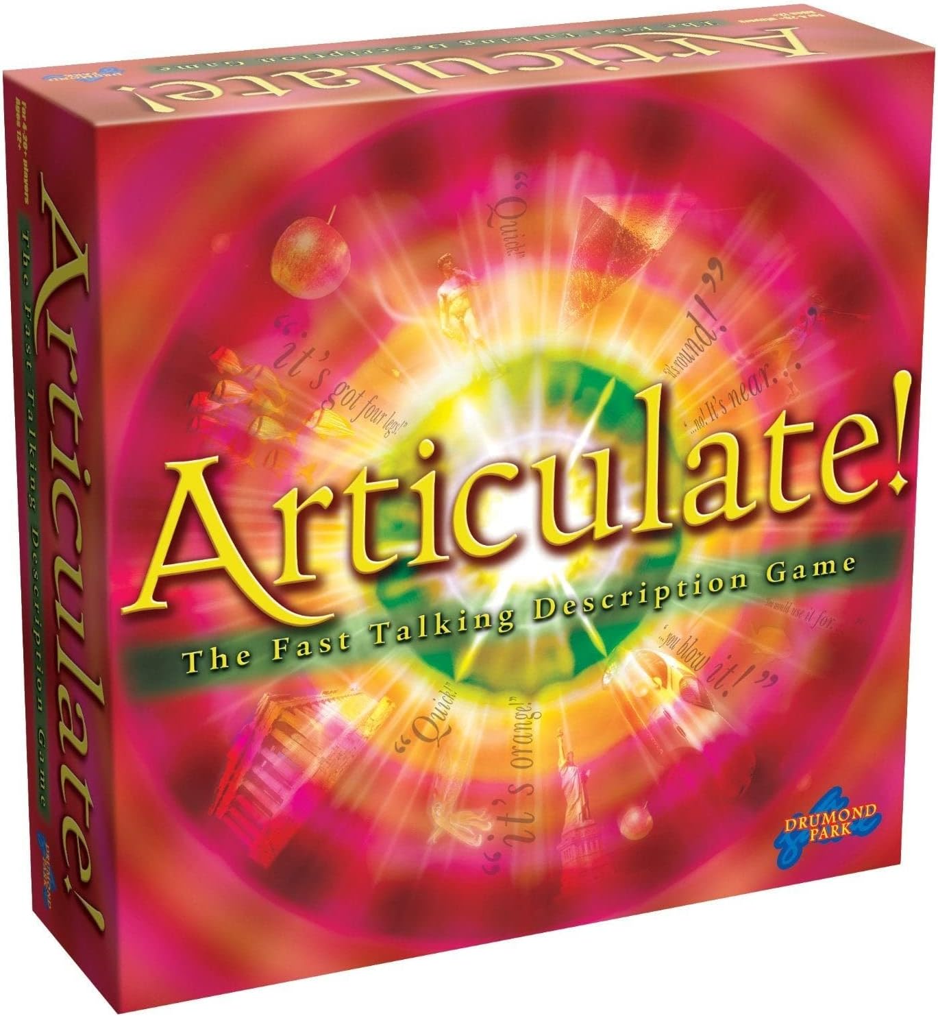 Drumond Park Articulate Board Game, Used- acceptable, Open scruffy box