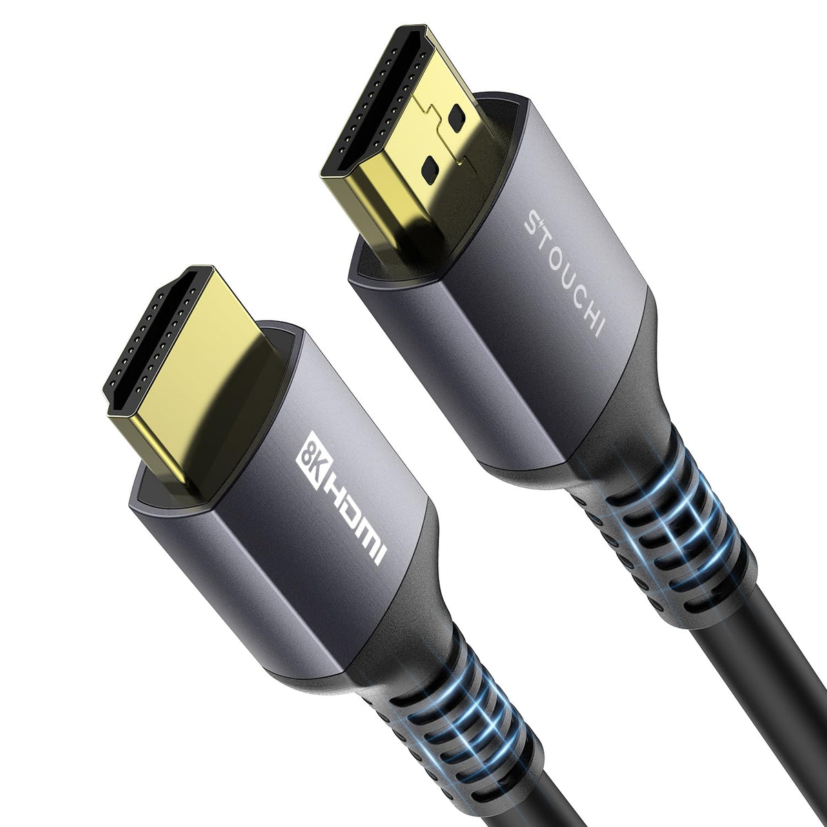 Stouchi HDMI Cable 5m(16ft) 8K CL3 In Wall Plenum-Rated High Speed Ultra HD 48Gbps Cable Support 8K60 4K120 eARC RTX HDR10 4: 4: 4 HDCP 2.2 & 2.3