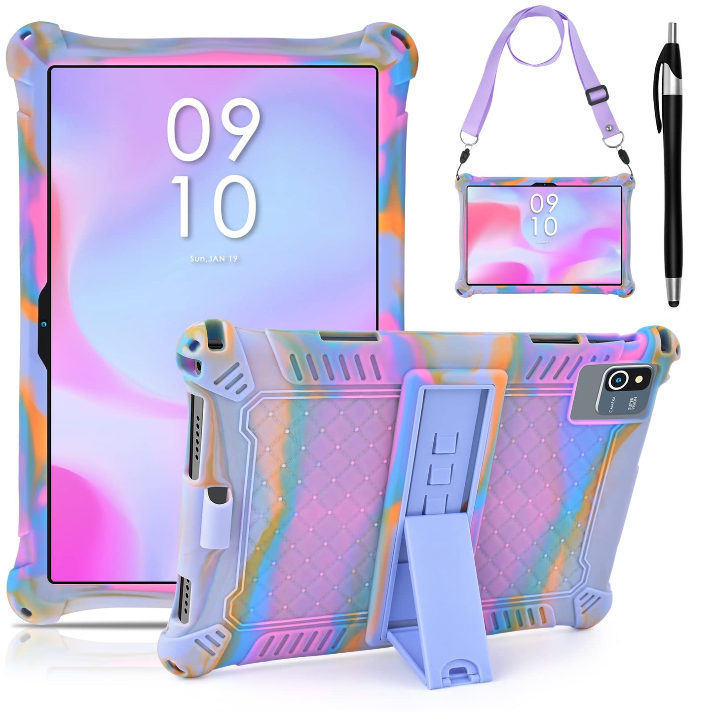 KATUMO Universal Silicone Case for 10.1 inch tablet, Case for HotLight/Ckypad/BYYBUO/Byxsb/TECLAST P30 / DDRTIUEZ/DOOGEE U10 / DOOGEE U9 10 inch