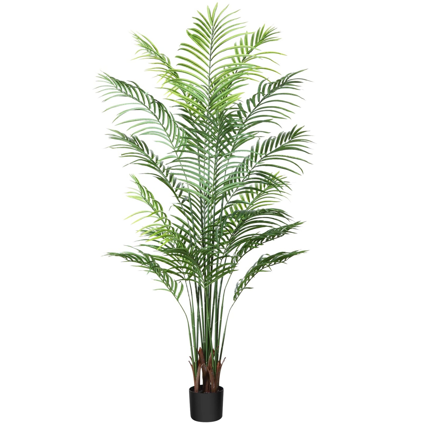CROSOFMI Artificial Areca Palm Tree 170CM Fake Tropical Palm Plant,Perfect Faux Dypsis Lutescens Plants in Pot for Indoor Outdoor Home Office Garden