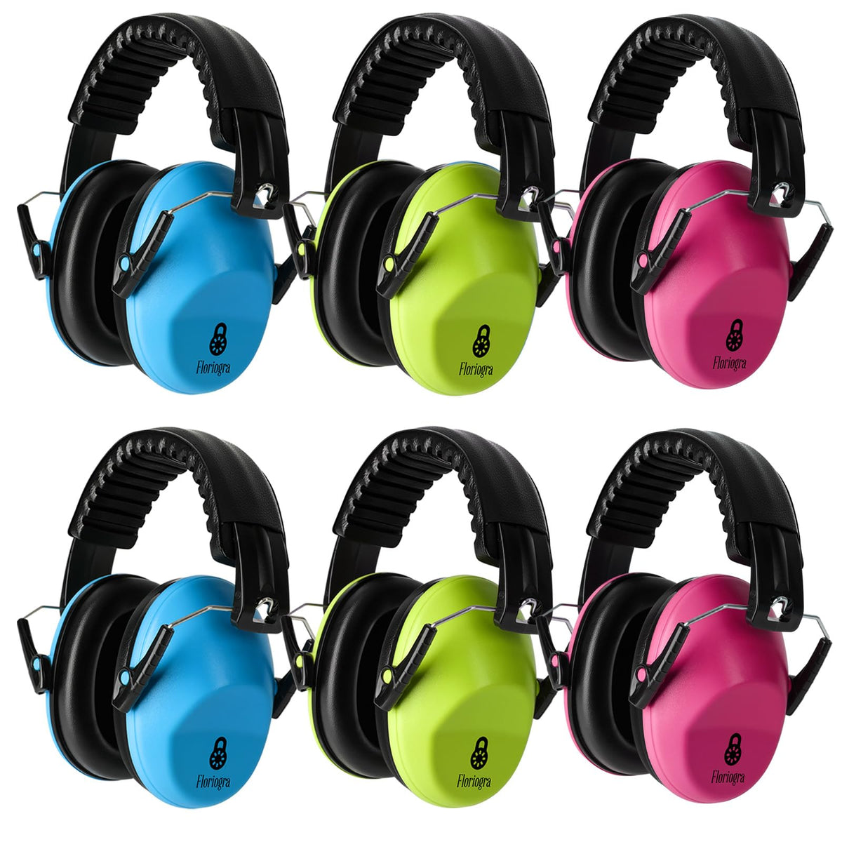 [6 Pack] Ear Defenders Children, Kids Ear Defenders for Autism, Toddler, Children, Noise Cancelling Headphones for Kids for Concerts, Air Shows,