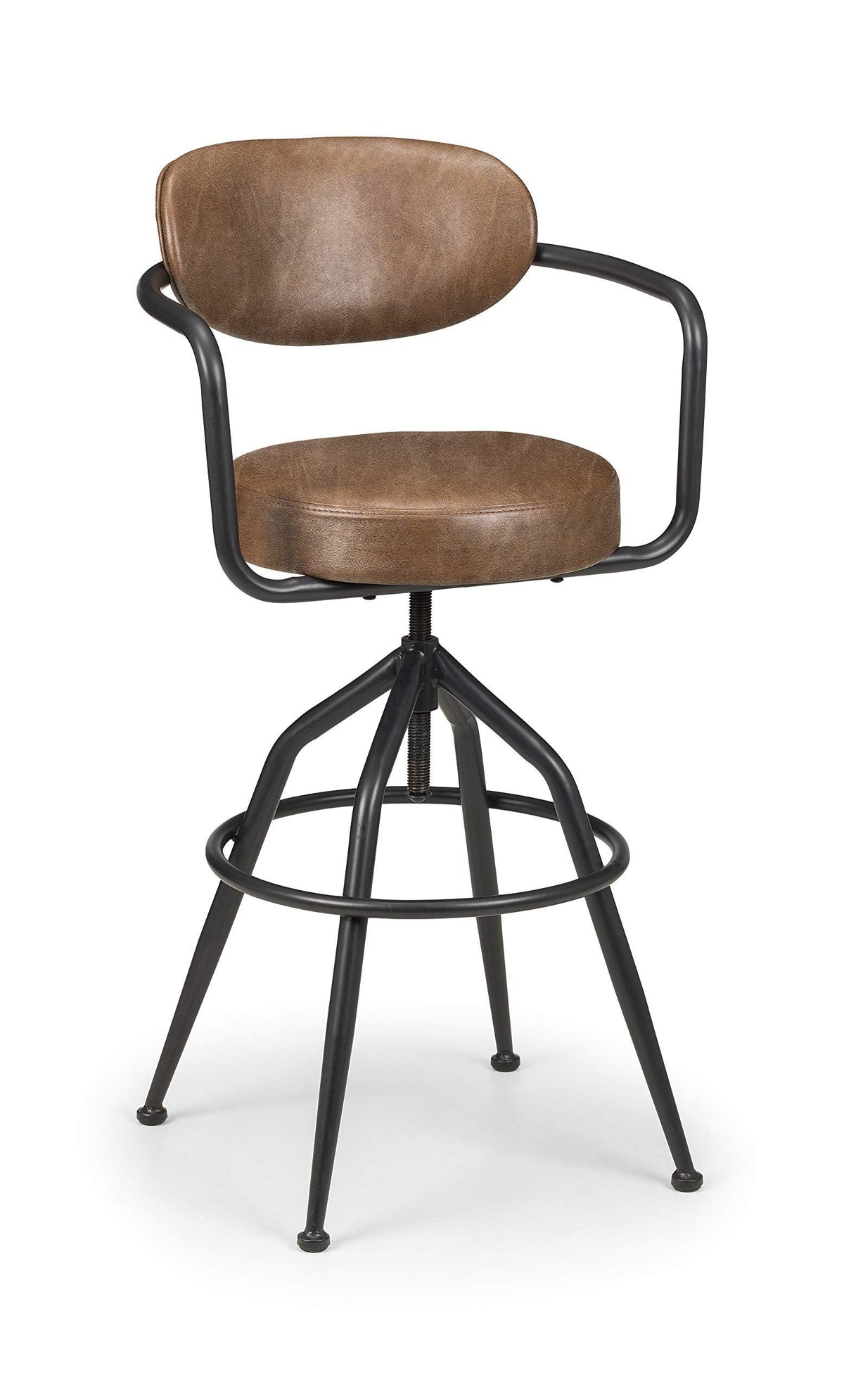 Julian Bowen Barbican Bar Stool, Black - H110 x W33 x D55.5cm