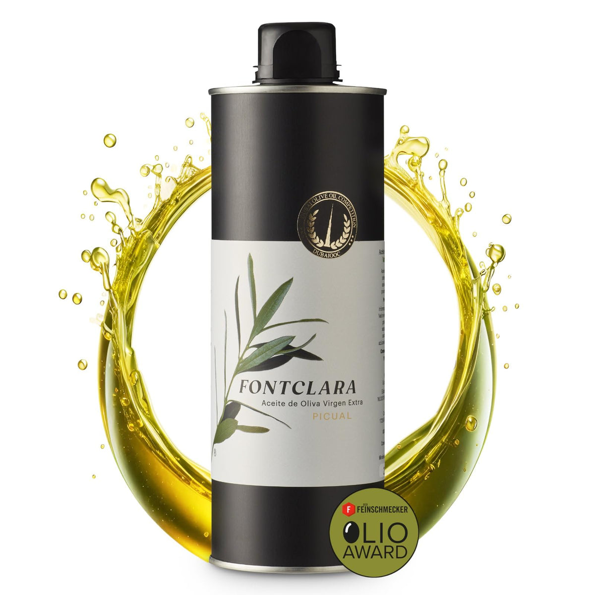 FONTCLARA Picual Extra Virgin Olive Oil from Spain (0.5L) ? Award-Winning, Medium Fruity, Cold-Pressed, Perfect for Savoury Dishes, Roasting &