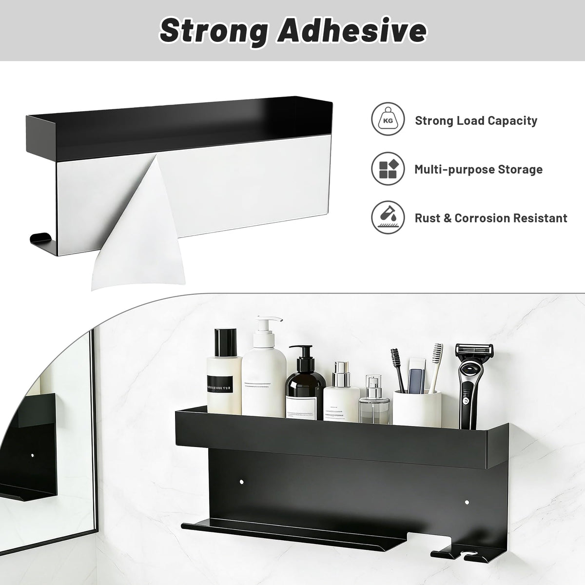 Affogato Storage Holder Compatible with Dyson Airwrap Styler, Curling Iron Wall Mount Holder Stand, Aluminum Hair Tool Organizer Rack for Bathroom