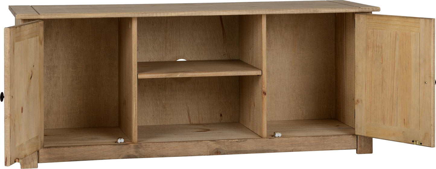 Seconique Panama Flat Screen Tv Unit in Natural Wax