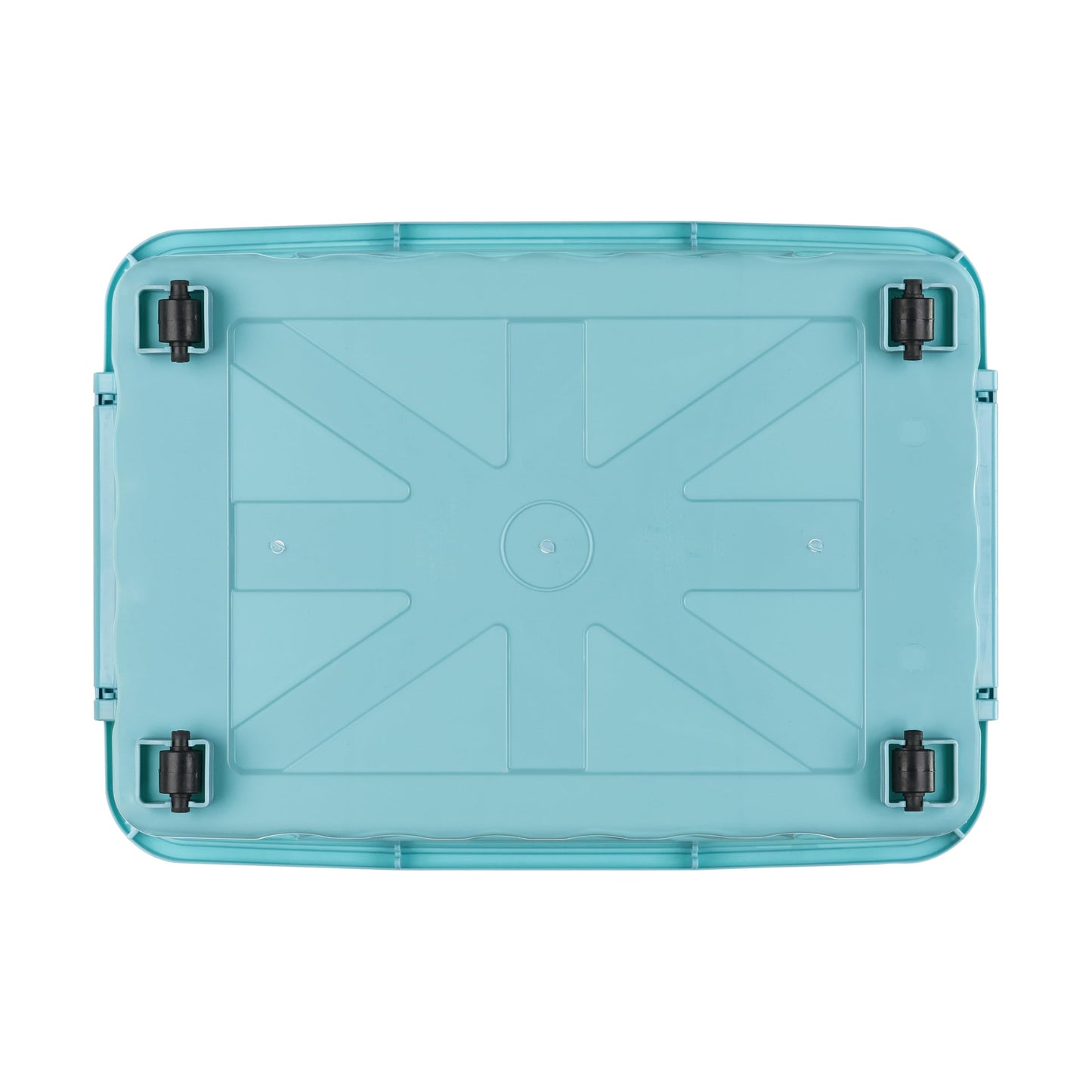Cetomo 55L*3 Storage Boxes with Lids, Plastic Storage Box with Wheels and Secure Side Latches, Stackable & Nestable Organizer for Home, Office