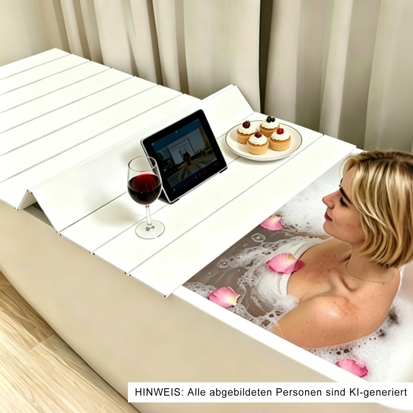 LXSEHN PVC Folding Bathtub Tray, Bath Tub Lid for Home (75x170x0.7cm)