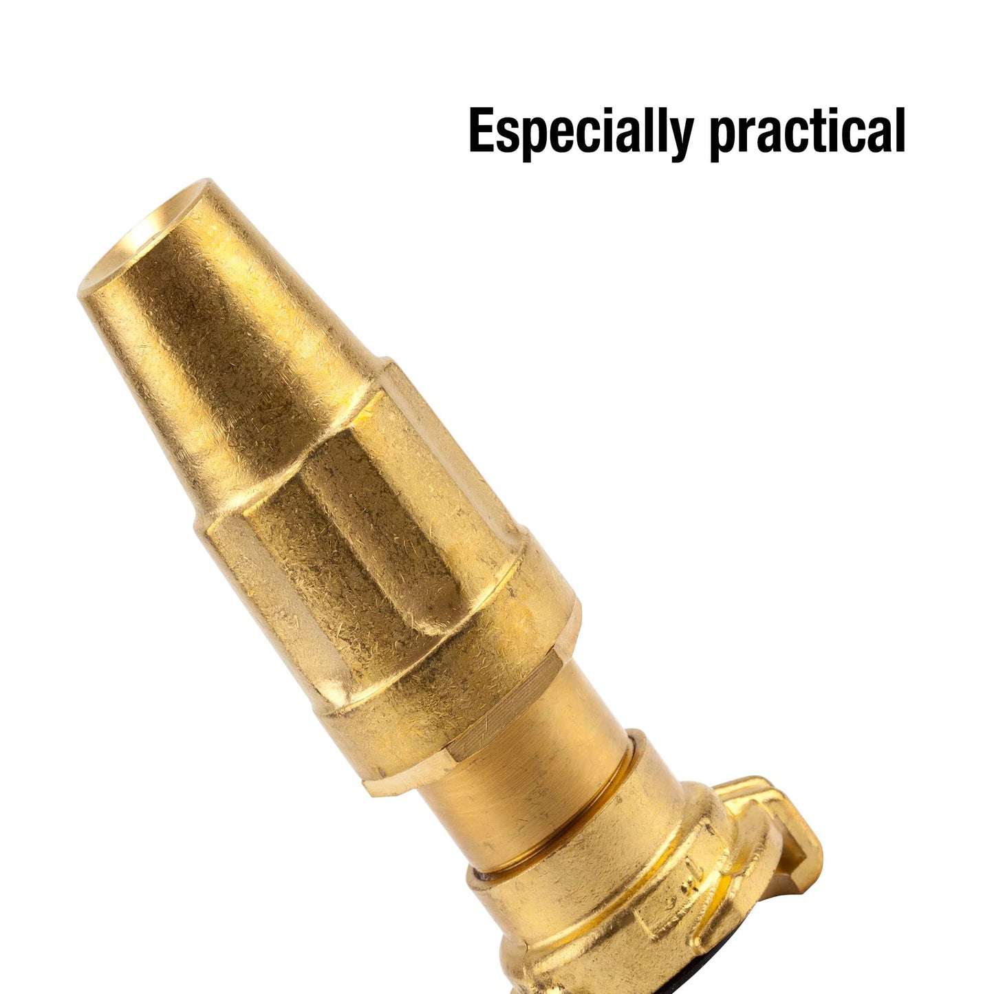 Gardena Brass Quick Release Syringe 25 mm (1 Inch) - Tubing: Rapid Coupling Connection with Adjustable and Lockable Water Jet (7132-20)
