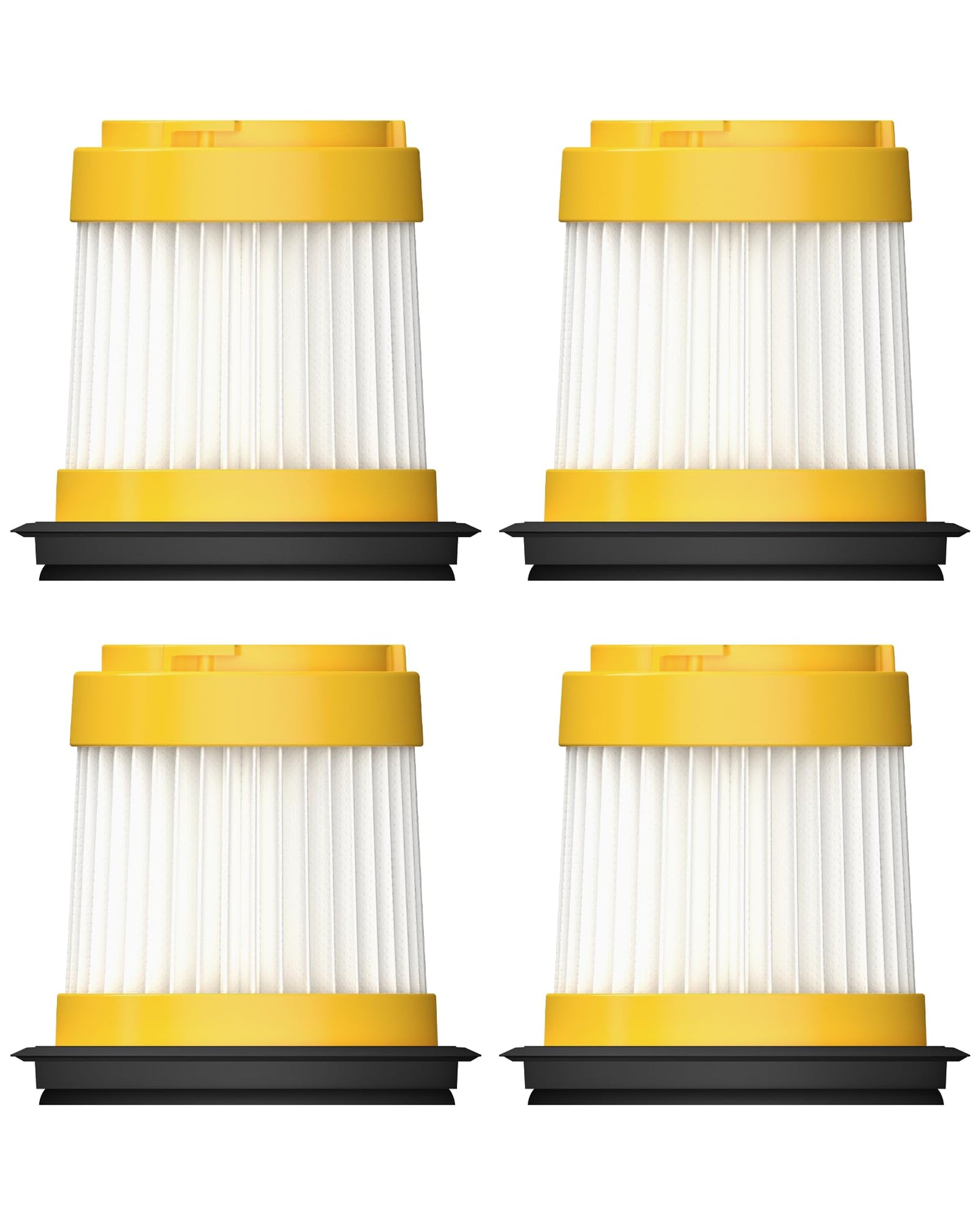 HOTO 4 PCS Filter Replacement for HOTO AutoCare Air Duster & Vacuum - 4-in-1 Portable Mini Vacuum with 20000Pa Strong Suction ONLY, NOT Compatible