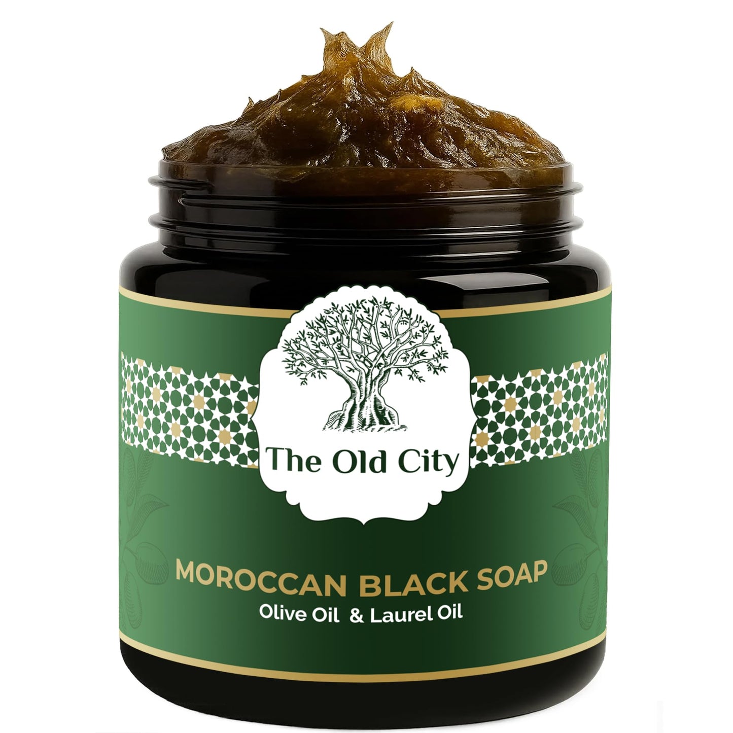 Moroccan Black Beldi Soap 500g ? Laurel ? Traditional Hammam Cleanser ? Detoxifying & Moisturising ? Vegan, Natural, Whole Body Use