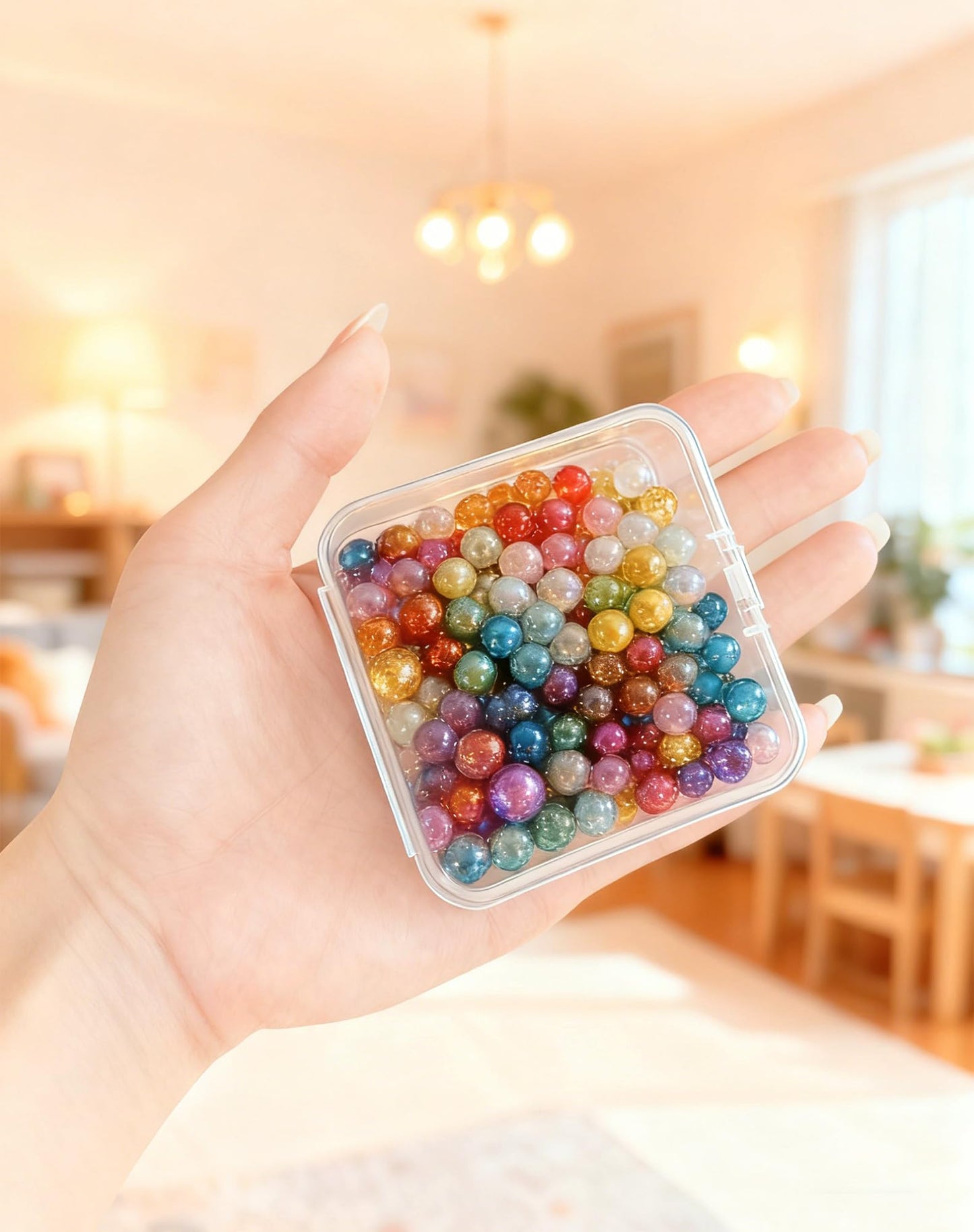 LJY Clear Square Plastic Boxes with Lids, 23 Pack, 3 x 3 x 1 in